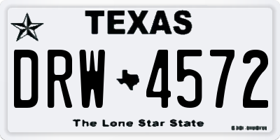 TX license plate DRW4572