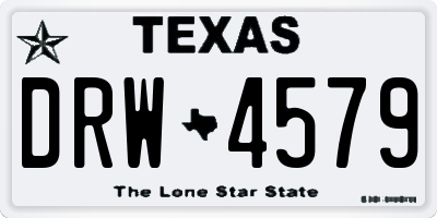 TX license plate DRW4579