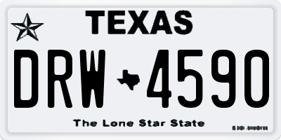 TX license plate DRW4590