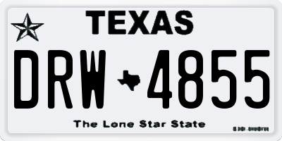 TX license plate DRW4855