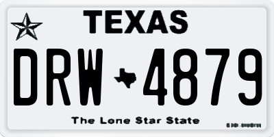 TX license plate DRW4879
