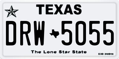 TX license plate DRW5055
