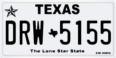 TX license plate DRW5155