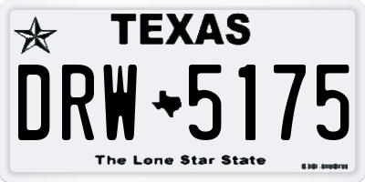 TX license plate DRW5175