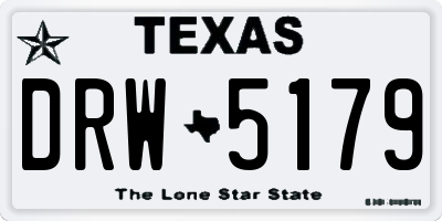 TX license plate DRW5179