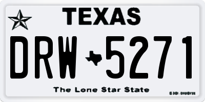 TX license plate DRW5271