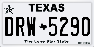 TX license plate DRW5290