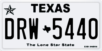 TX license plate DRW5440
