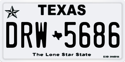 TX license plate DRW5686