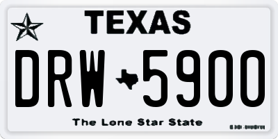 TX license plate DRW5900