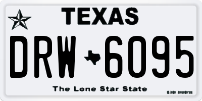 TX license plate DRW6095