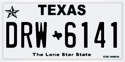 TX license plate DRW6141