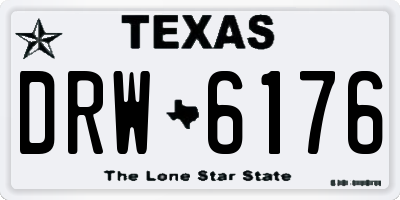 TX license plate DRW6176