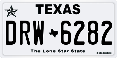 TX license plate DRW6282