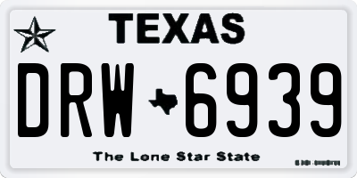 TX license plate DRW6939