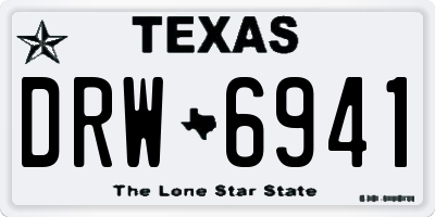 TX license plate DRW6941