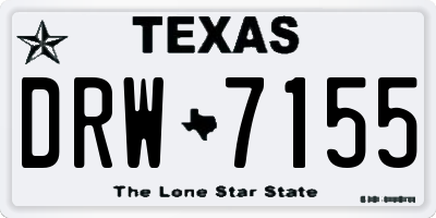TX license plate DRW7155