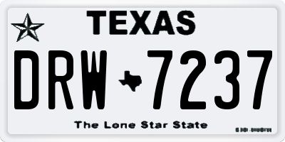 TX license plate DRW7237