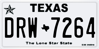 TX license plate DRW7264