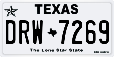 TX license plate DRW7269