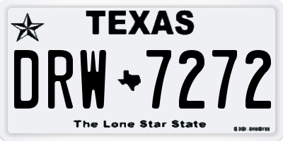 TX license plate DRW7272