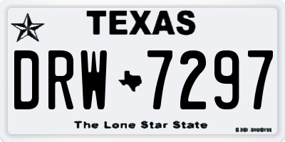 TX license plate DRW7297