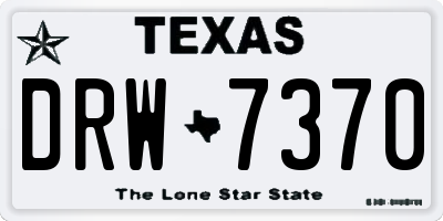 TX license plate DRW7370