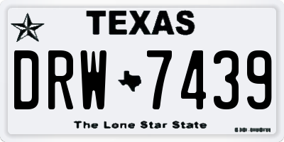 TX license plate DRW7439