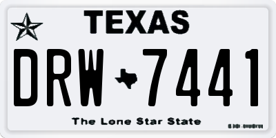 TX license plate DRW7441
