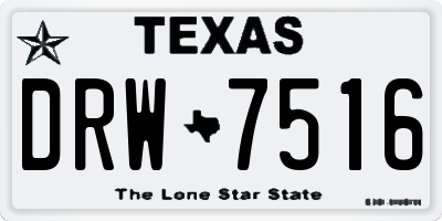 TX license plate DRW7516