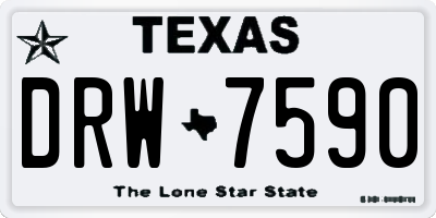 TX license plate DRW7590