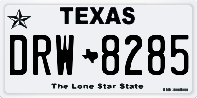 TX license plate DRW8285