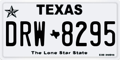 TX license plate DRW8295