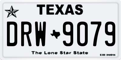 TX license plate DRW9079