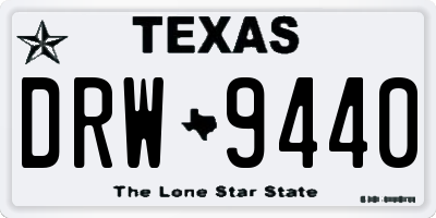 TX license plate DRW9440