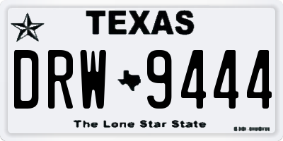 TX license plate DRW9444
