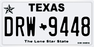 TX license plate DRW9448