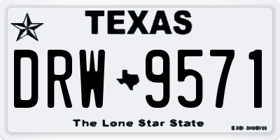 TX license plate DRW9571