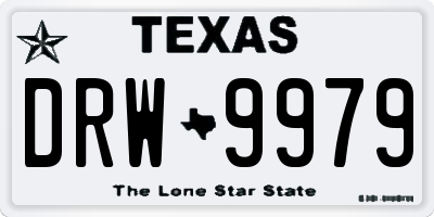 TX license plate DRW9979