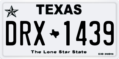 TX license plate DRX1439