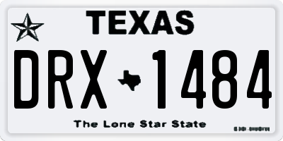 TX license plate DRX1484