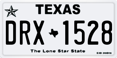 TX license plate DRX1528