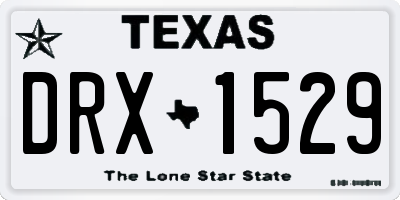 TX license plate DRX1529