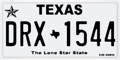 TX license plate DRX1544