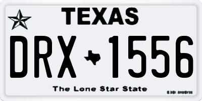 TX license plate DRX1556