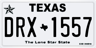 TX license plate DRX1557