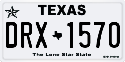 TX license plate DRX1570