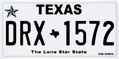 TX license plate DRX1572