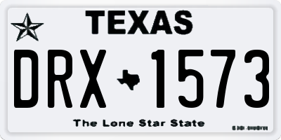 TX license plate DRX1573