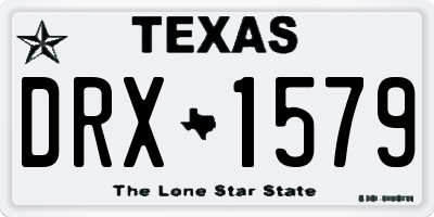 TX license plate DRX1579